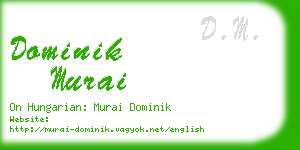 dominik murai business card